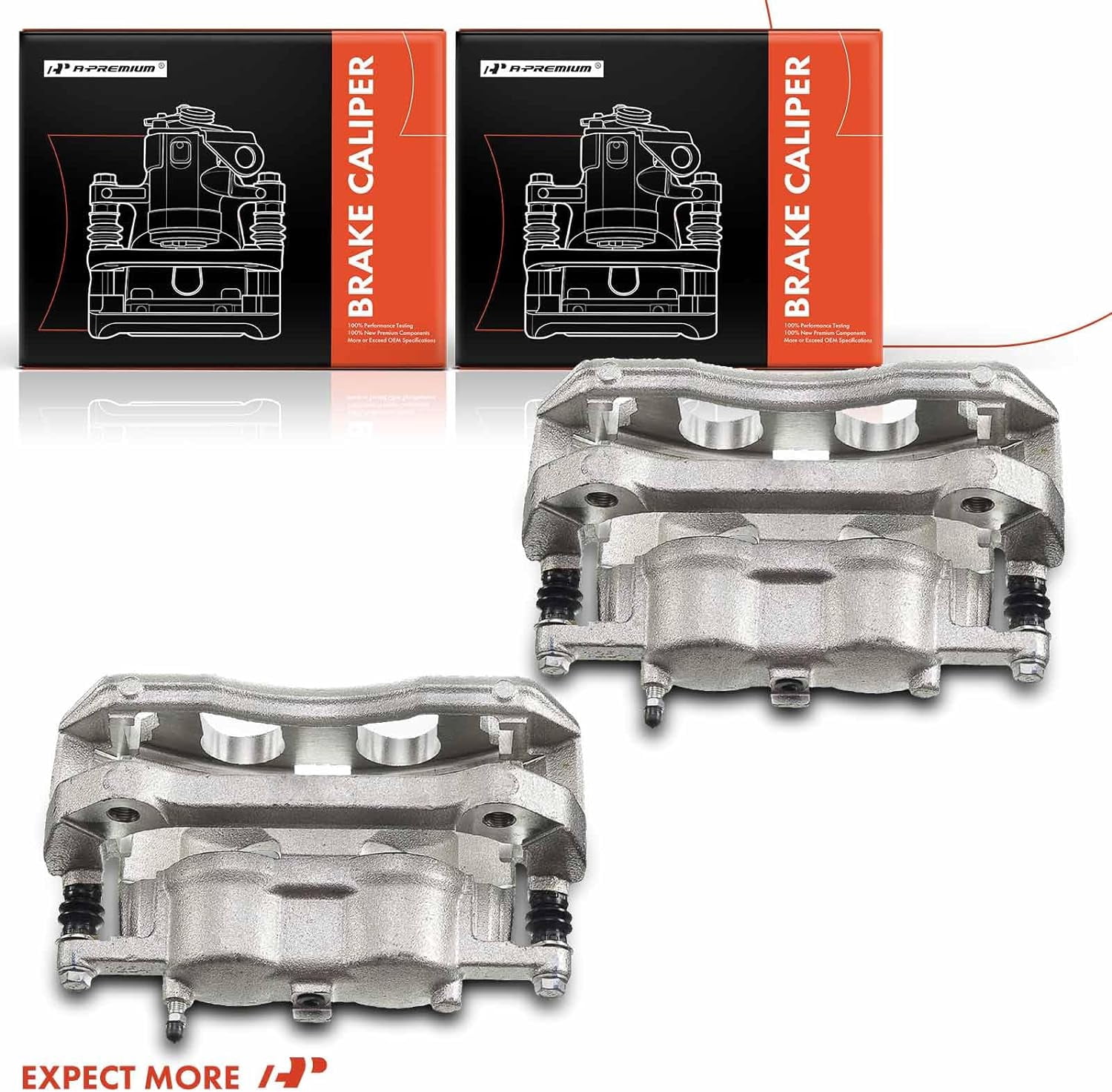 A-Premium Brake Caliper Assembly Replacement for Ford F-150 2010-2011 Expedition Lincoln Navigator 2010-2019 Front Left and Right 2-PC