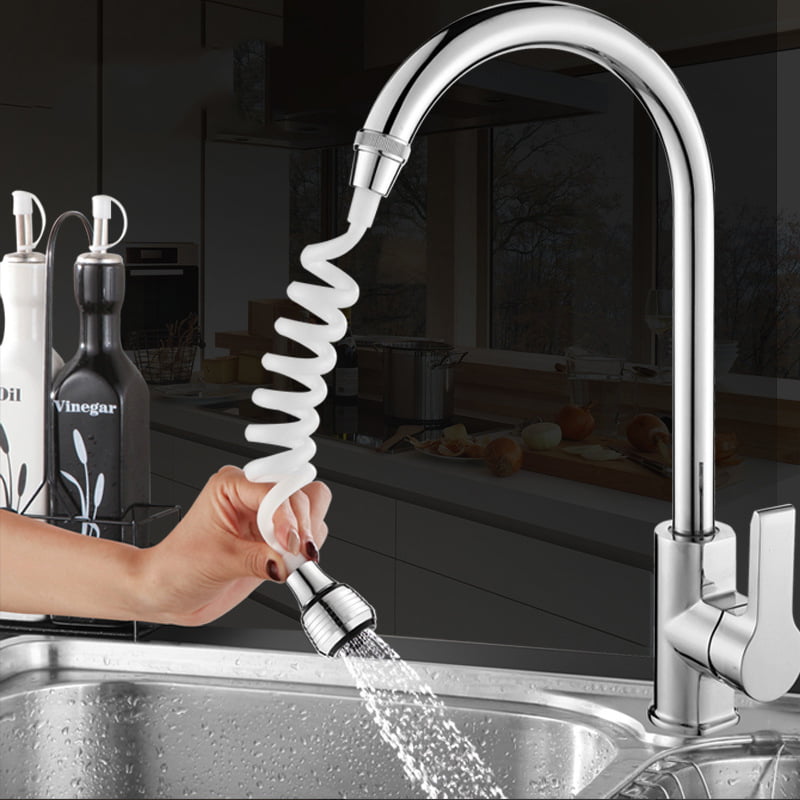 Flexible Faucet Extender Kitchen Sink Tap Diffuser Rotatable Filter Sprayer WF 