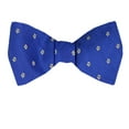 thumbnail image 1 of Men's Blue and Navy Silk Self Tie Bowtie Tie Yourself Bow Ties, 1 of 2