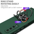 thumbnail image 5 of Samsung Galaxy Fold Case 2019(NOT for Z Fold 2 2020/Z Fold 3 2021),Allytech Slim PC Protective Case with 360 Degrees Ring Holder Kickstand Anti-Scratch Hard Folio Cover for Galaxy Fold(2019),Darkgreen, 5 of 9