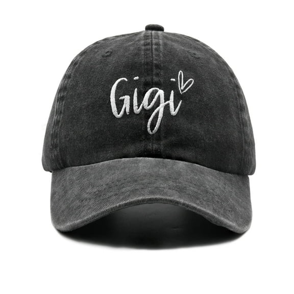 Waldeal Gigi Hat for Women, Embroidered Adjustable Washed Vintage Grandma Baseball Cap, Gift for Gigi Nana