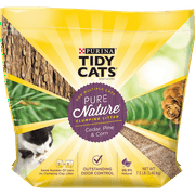 Purina Tidy Cats Natural Clumping Cat Litter, Pure Nature Cedar, Pine & Corn Cat Litter, 7.5 lb. Bag