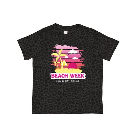 

Inktastic Beach Week Panama City Florida with Palm Trees Gift Toddler Toddler Girl T-Shirt