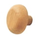 thumbnail image 2 of Percha de madera para armario con gancho de madera para montar en la pared, percha decorativa rústica, percha de madera para sala de estar, hogar, redondo, 2 of 9