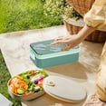 thumbnail image 6 of Microwaveable Compartmentalized Lunch Box for Students and Office Workers - 21x11.5x7cm, BPA-Free Plastic, Multi-Layer Sealing, Soup Container, Eco-Friendly, Ideal for Meal Prep & Food Storage, 6 of 7