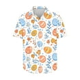 thumbnail image 5 of GERsome Men's Short Sleeve Shirts Summer Button Down Graphic Shirts Easter Vacation Tops S-5XL, 5 of 5