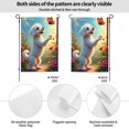 thumbnail image 2 of Welcome Spring Summer Garden Flag Cute Dog With Butterfly Double Sided 12x18 Inch Outdoor Yard House Flag Decoration, 2 of 8