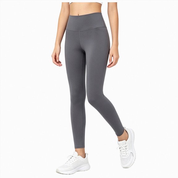 Gibobby Girls High Waist Yoga Pants Athletic Leggings Kids Toddler Girls 2T 3T 4T 5T 6T Dance Running Yoga Pants Stretchy Workout Active Tights Girls Athletic Pants,Dark Gray,Size 7-8T