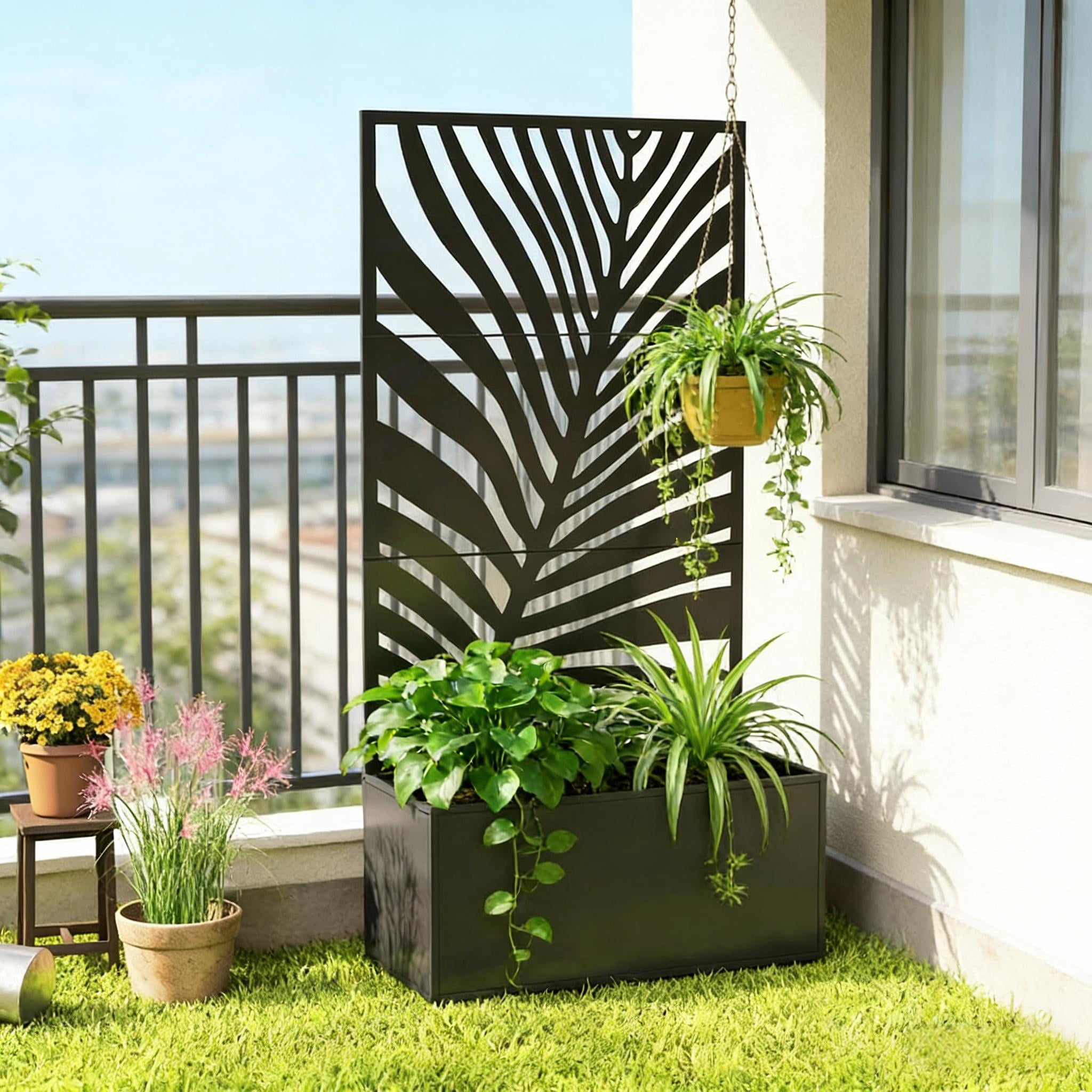 Outdoor Raised Garden Bed Metal Planter Box