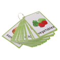 thumbnail image 1 of GUOOL 35Pcs Kids Pocket English Vocabulary Sight/Picture Word Flash Cards for Food,, 1 of 9
