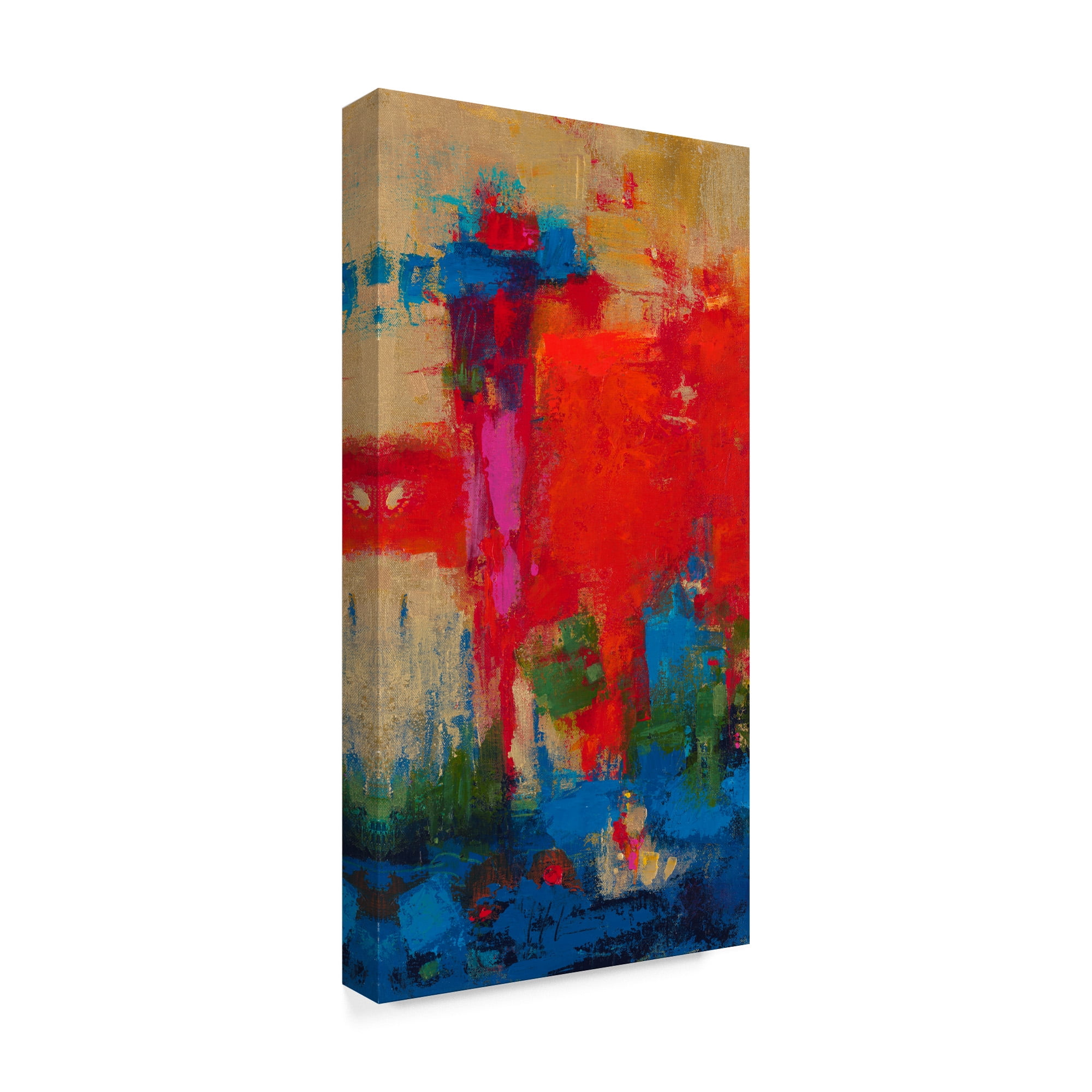 Trademark Fine Art 'Totem Brushstrokes' Canvas Art by Janet Bothne