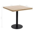 thumbnail image 2 of vidaXL Bistro Table Dark Brown 19.7"x19.7" MDF, 2 of 49