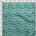 thumbnail image 4 of oneOone Cotton Jersey Turquoise Green Fabric Abstract Sewing Craft Projects Fabric Prints By Yard 58 Inch Wide, 4 of 4