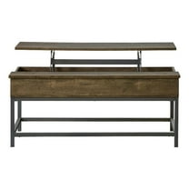 Coaster Company Industrial Wood and Metal Lift Top Coffee Table, Brown Oak