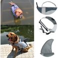 thumbnail image 5 of M, Gray Dog Life Jacket Pet Life Jacket Dog Lifesaver Safety Vest Reflective Waistcoat Adjustable Size Dog Lifejacket for Swimming Surfing Boating Hunting, 5 of 5