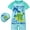 Blue Dinosaur D, variant on WIBACKER 12M-8Y Boys' Sunsuit - Shark Bodysuit Swimsuit with Hat Kids Swimwear UPF 50