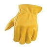 1unit Wells Lamont 984M Men's Leather Driver Gloves, Medium, Yellow