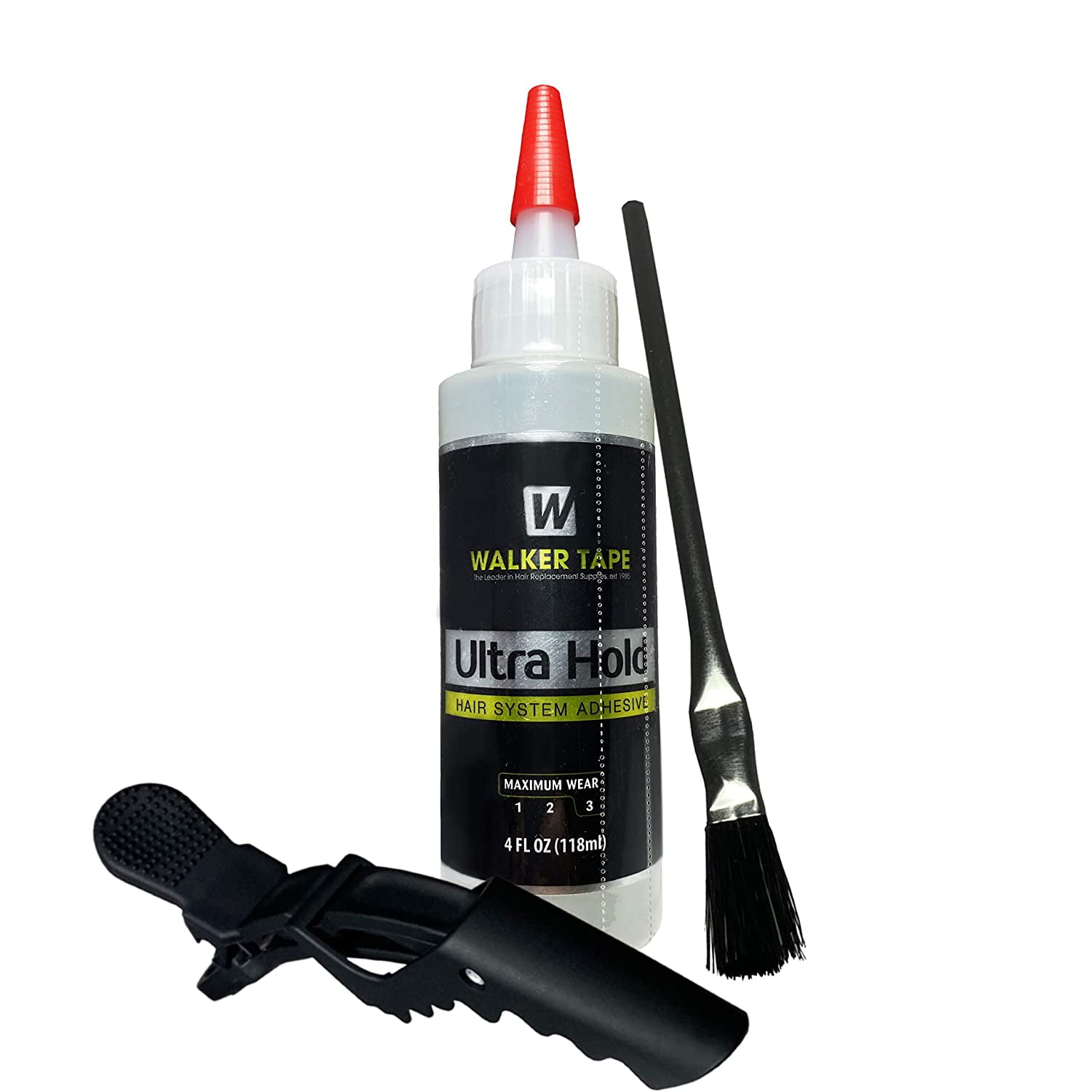 Ultra Hold Hair System Adhesive 4oz Nozzle Top with Brush Applicator