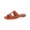 Orange Smooth, variant on Giani Bernini Womens Caitlynn Faux Leather Embellished Slide Sandals