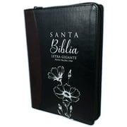 Biblia Letra Gigante Con Cierre 14 Puntos Reina Valera 1960 Negro Con Indice