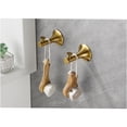 thumbnail image 3 of JERFIT 6-Piece Brushed Gold Towel Bar Set, Wall Mounted Brass Bathroom Hardware Suite for Towels & Robes, 3 of 10