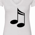 thumbnail image 4 of Inktastic Music Notes for the Music Lover Women's V-Neck T-Shirt, 4 of 5