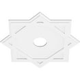 thumbnail image 2 of 30"OD x 5"ID x 16 1/2"C x 1"P Axel Architectural Grade PVC Contemporary Ceiling Medallion, 2 of 11