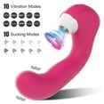 thumbnail image 2 of XBONP 3 in 1 Women Vibrators with Sucking & Licking, G spot Vibrators Adult Toys for Women Red, 2 of 7