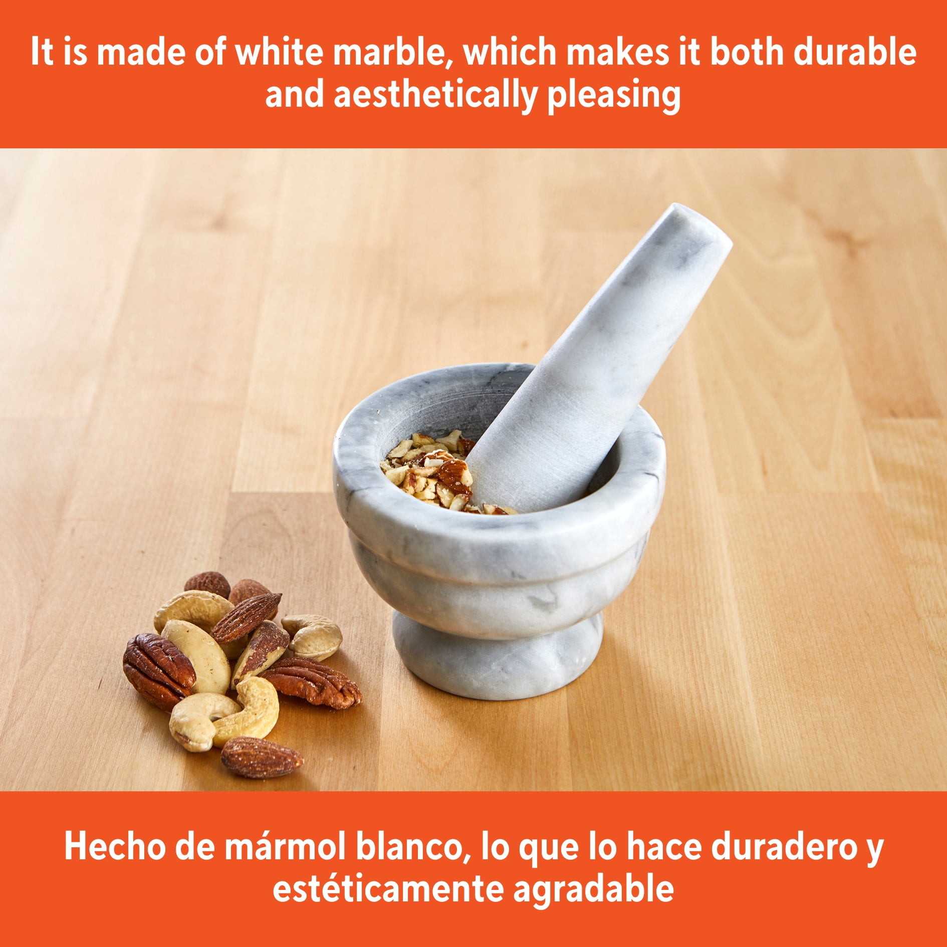 IMUSA 3.75in Marble Mortar & Pestle