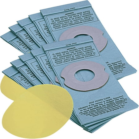 Shop-Vac Hippo Disposable Filter Bags, 5 count, Bundle of 2