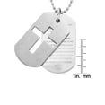 thumbnail image 2 of West Coast Jewelry Men's Cross and 'Lord's Prayer' Dog Tag Necklace, 2 of 4