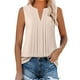 thumbnail image 3 of Chaqueta deportiva,Blusa sin mangas con cuello en V para mujer, camiseta informal de verano, poliéster, color liso, estilo jersey, para usar en casa, sopatenor, 3 of 9