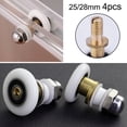 thumbnail image 2 of Luckyn 4 Pcs Rouleaux de Porte de Douche Partiels Poulies Excentriques Coulissantes, 2 of 5