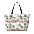 thumbnail image 2 of Disketp Flamingo Palm Trees Bolsa de Playa de Gran Capacidad, Bolso Impermeable y a Prueba de Arena para Mujer, Ideal para Playa, Piscina y Natación, 2 of 7