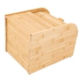 thumbnail image 5 of Bamboo Rice Storage Container Tabletop Rectangular Storage Container with Lid, 5 of 10