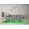 thumbnail image 3 of Ahgly Company Indoor Rectangle Oriental Emerald Green Modern Area Rugs, 7' x 9', 3 of 4