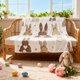 thumbnail image 5 of Manta con estampado de conejito y huevos de Pascua | 130 x 90 cm | Suave manta de poliéster | Decoración navideña de primavera para sofá cama | Decoración para habitación infantil, 5 of 6