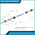 thumbnail image 4 of Complete CV Axle Shaft Assembly Front Pair 2pc For Chrysler Dodge Plymouth, 4 of 8