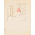 thumbnail image 2 of Winold Reiss 15x18 Gold Ornate Wood Frame and Double Matted Museum Art Print Titled - Design Drawings for Miscellaneous Interiors, Some Possibly Related to the Hotel St. George, New York, Ny, 2 of 4