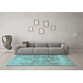 thumbnail image 3 of Ahgly Company Indoor Round Persian Light Blue Traditional Area Rugs, 8' Round, 3 of 4