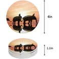 thumbnail image 1 of XDDJA Elephant Set of 4 Round Coaster for Drinks, Absorbent Ceramic Stone Coasters Cup Mat with Cork Base for Home Kitchen Room Coffee Table Bar Decor, 1 of 5