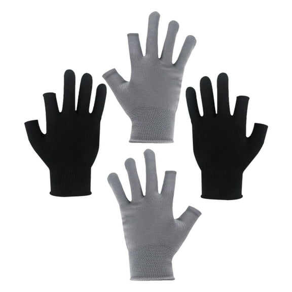 NIAIZEK 2 Pairs Fishing Gloves for Women Nylon Comfortable Protection for Cold Weather