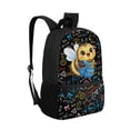 thumbnail image 2 of Uourmeti Personalized Backpack for School Travel, 17 Inch High Quality School Backpack, Math Science Doodle Pattern, 2 of 6