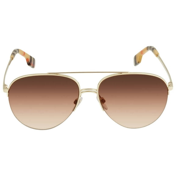 BURBERRY BE3113 110913 Light Gold Brown Gradient 59 mm Women's Sunglasses
