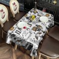 thumbnail image 2 of Halloween Pattern Rectangle Tablecloth 60"x120",Waterproof Polyester Rectangle Table Cloth, Wipeable Spillproof Polyester Tablecloth for Dining, Camping, Indoor and Outdoor, 2 of 6