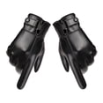 thumbnail image 3 of Guantes de invierno para hombre, de piel sintética, con pantalla , para de , suaves y gruesos, para invierno, térmicos, para , Negro 24,5 cm Negro 245 cm Salvador guantes de invierno para hombre, 3 of 7