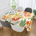 thumbnail image 2 of Yayeee Tablecloths 54" x 54" Rectangle Wrinkle Resistant Party Table Cover, Orange Autumn Leaves, 2 of 8
