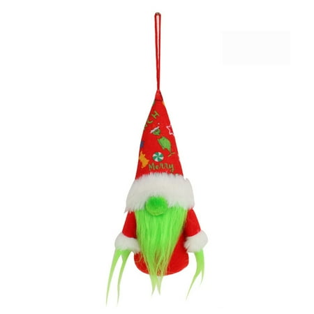 

LYU Christmas Faceless Doll Cute Hat Dressed Gnome Doll Plush Toy Christmas Tree Pendants Male/Female Type Glowing Gnomes Doll New Year Gift