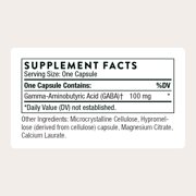 THORNE - PharmaGABA-100 - GABA Supplement - 100 mg Natural Source Gamma-Aminobutyric Acid - Support a Calm State of Mind and Restful Sleep* - 60 Capsules