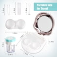 thumbnail image 3 of Contact Lens Travel Kit with Cleaner Washer, Portable Contact Box with Mirror Tweezers Remover Tool Solution Bottle for Daily Outdoor (), 3 of 6